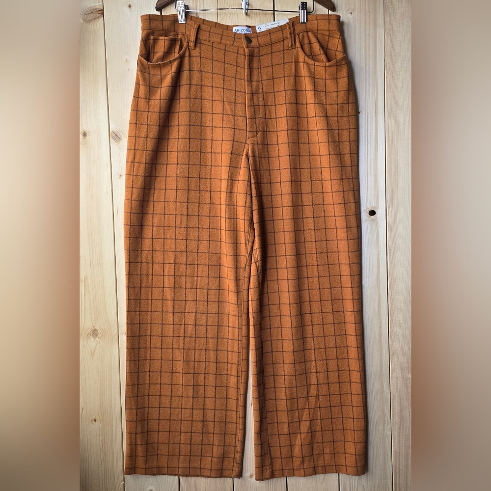 Arizona Jean Company Plaid Trouser Pants Size 19